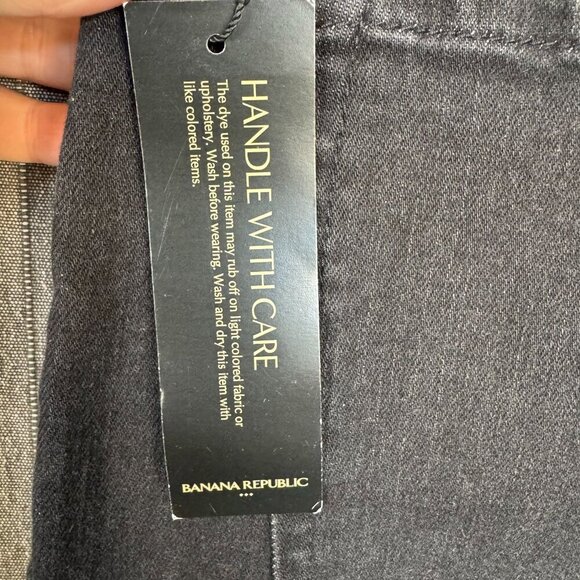 Banana Republic Factory Black Vintage Stretch Denim Low Rise Bootcut Jeans  28 T - Picture 7 of 14